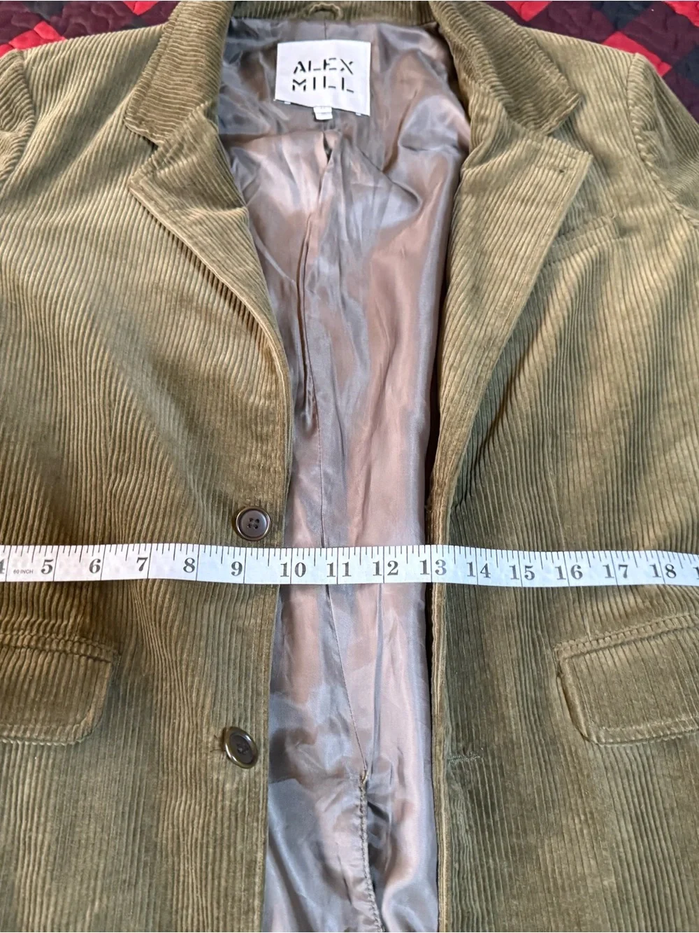 Alex Mill Corduroy Blazer Olive Men’s Large